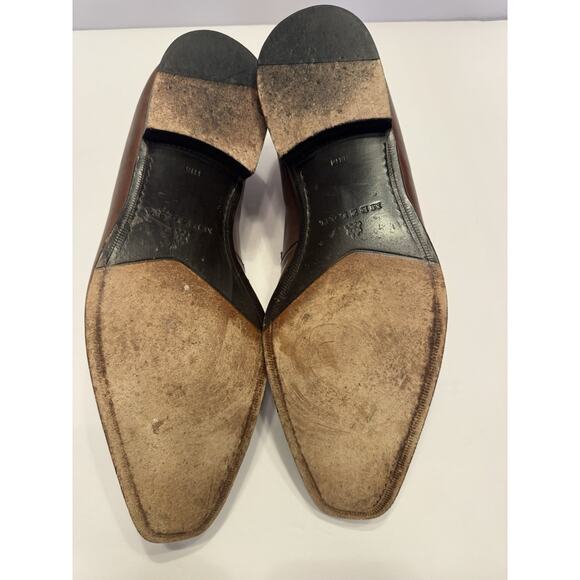 Size 11 Mezlan Tours Horsebit Slip On Loafers Brown Spain Leather